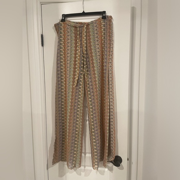 Becca swim crochet side slit pants size small - Picture 3 of 13